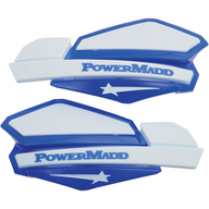 Chrániče rukou PowerMadd Star (Bílá/Modrá)