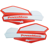 Chrániče rukou PowerMadd Star (Bílá/Červená)