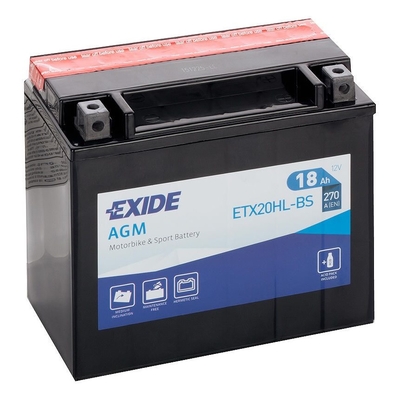 Baterie EXIDE - YTX20HL-BS (12V 18Ah), plus vpravo 10842688